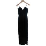 Amanda Uprichard Cherri Gown Maxi Dress in Black Size XS