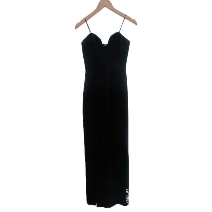 Amanda Uprichard Cherri Gown Maxi Dress in Black Size XS
