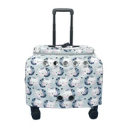 Pet Luggage Generation Traveler Bag Portable Trolley Space Capsule in Transparent, Brown,Clear for Cat, Bunny and other Small Pets