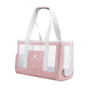 Le Pets Picnic Breathable Mesh See Through Outing Outdoor Street Shoulder Bag Cat and Rabbit in Pink Size Small and Large