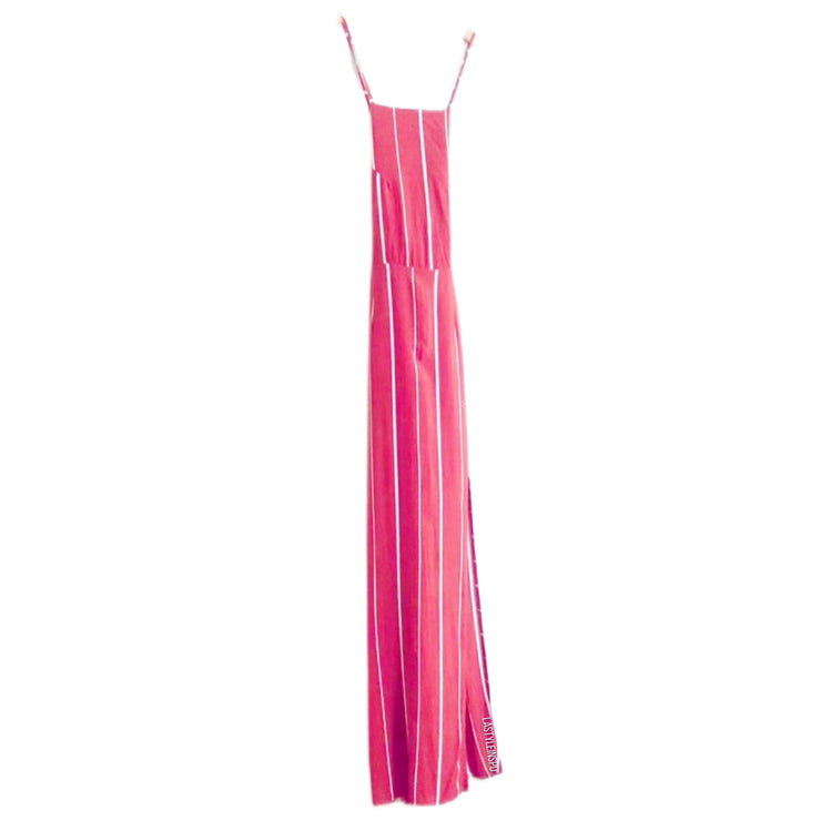 Faithfull the Brand Boho Red Stripped Maxi Dress