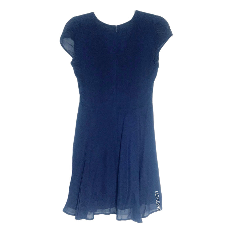 Reformation Silk Dress V Neck Blue Navy Size Medium LA Style Inspo Reformation Silk Dress V Neck Blue Navy Size Medium LA Style Inspo