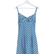Cider Blue Midi-Maxi Dress Cutout Top Boho Floral Size Small