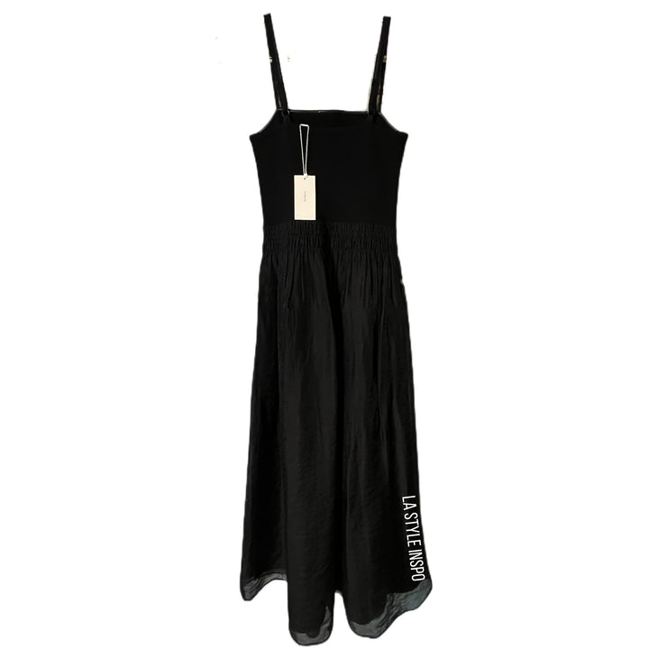 Vince Brand Story Black Midi Dress Size XS LA Style Inspo Vince Brand Story Black Midi Dress Size XS LA Style Inspo