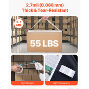 Vevor Clear Packing Tape 18 Rolls 65 Yards Heavy Duty Shipping Tape Pack
