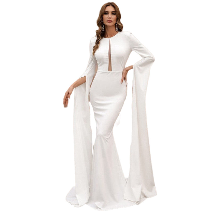 Goddess Maxi Dress Exaggerated Long Split Sleeve Prom Dress in Black, White and Red Size S, M, L, XL, 2XL, 3XL, 4XL, 5XL Goddess Maxi Dress Exaggerated Long Split Sleeve Prom Dress in Black, White and Red Size S, M, L, XL, 2XL, 3XL, 4XL, 5XL