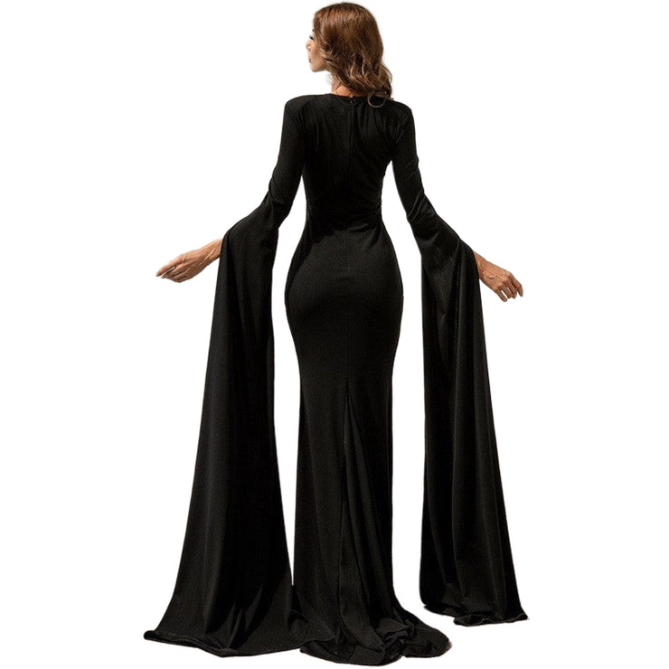 goddess like prom dresses Greek Goddess Chiffon Prom Dress, Starburst Beaded Full Length Gown, Prom Dress Junior Plus Size