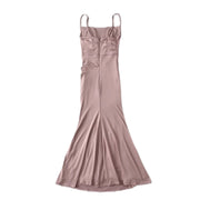 Stunner Socialite Fishtail Maxi Dress Slimming Waist in Pure White, Black, Red Wine and Nude Size S, M, L