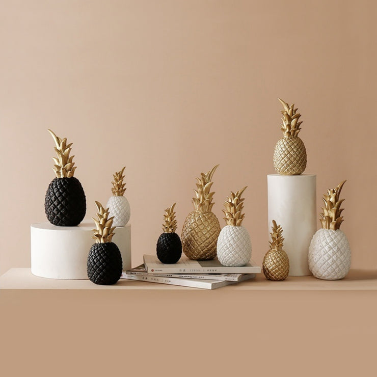 Creative Golden Pineapple Home Decoration Luxury in Gold, White or Black