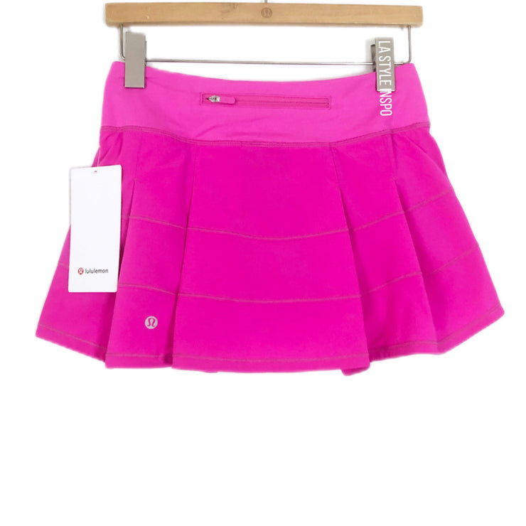 NEW Lululemon Skirt Pace Rival Pow Pink Skirt Size 4 – La Style Inspo