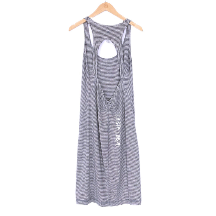 Lululemon Sports Dress Crossed Back Striped Size 8