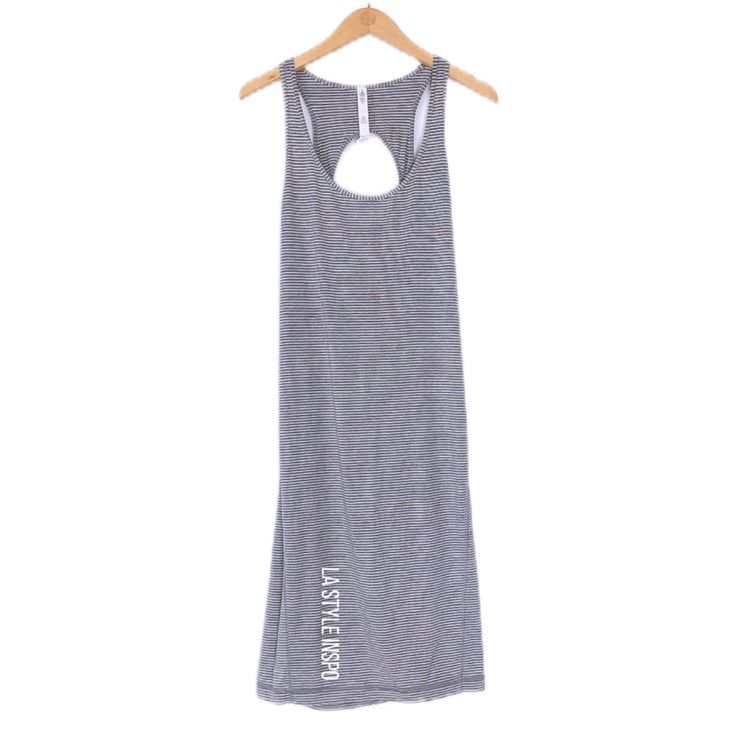 Lululemon Sports Dress Crossed Back Striped Size 8