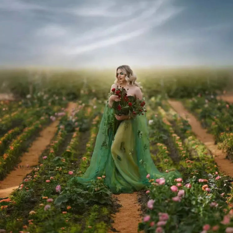 Stunning Fairy Queen Goddess Elf Fantasy Women Elegant Boho Maxi Dress  LA  Style Inspo