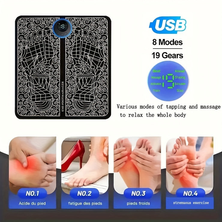 Electric USB Best Foot Massager Tool Legs Circulation Relaxation Leg Reshaping Deep Kneading Muscle Pain Relax Machine