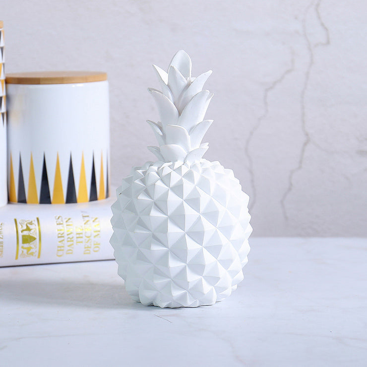 LA Style Inspo Pineapple Shaped Piggy Bank Art Ornament Home Decor in Pink, Yellow, White, Blue Turquoise Sizes S, M, L