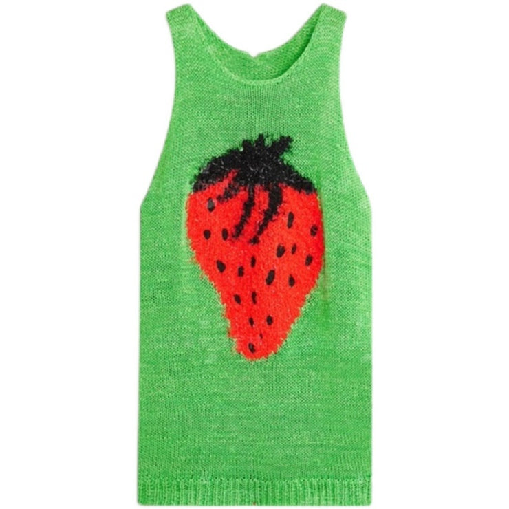Watermelon Sugar Vibe Strawberry Tank Top Dress As Seen on Hailey Bieber Size S, M, L