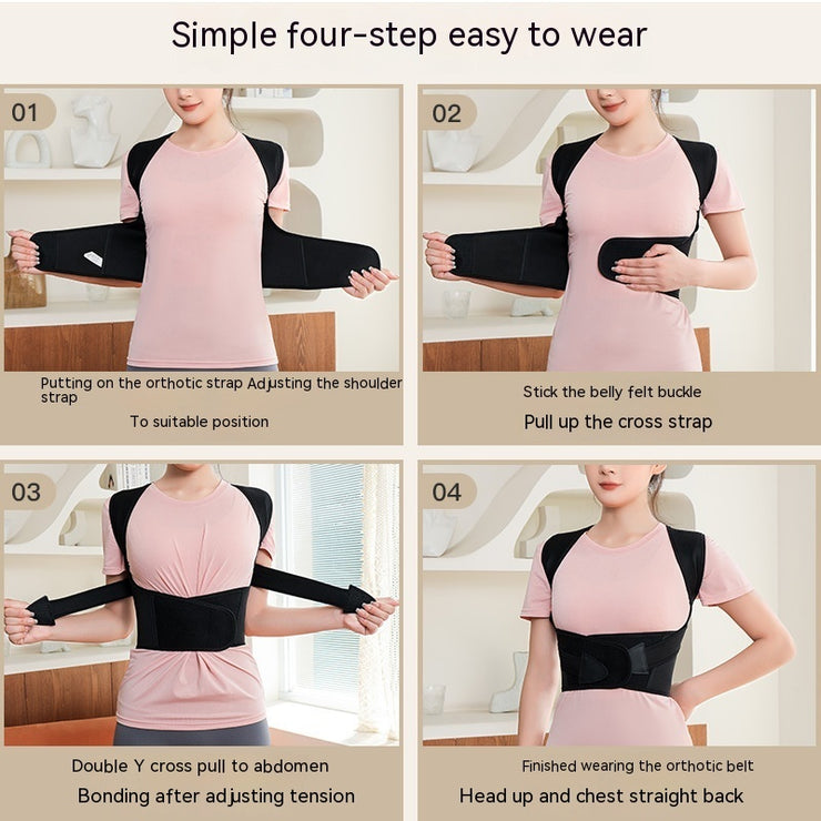 Unisex Anti-Humpback Chest Lift Belt Brace Posture Corrector
