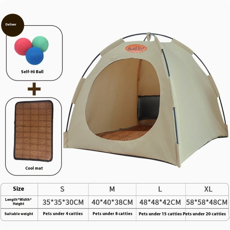 United Pets Camp at Home Tent Four Seasons Hiding Room Washable for Cat, Bunny and Other Animals