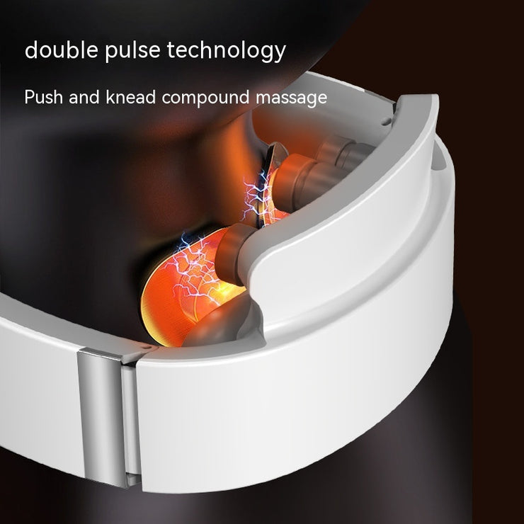 Healing Deep Tissue Neck & Shoulder Massager with Heat Pulse Vibration Therapy for Pain Relief and Relaxation