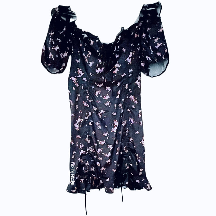 Secret Agent Puffed Sleeves Size XS