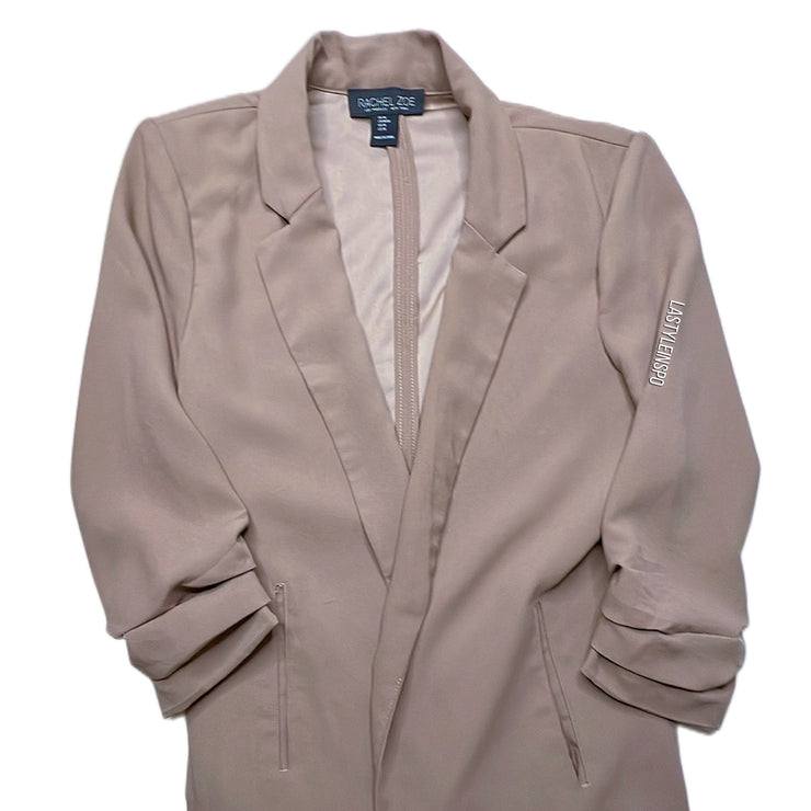 Rachel Zoe Contemporary Open Womens Blazer Brown Tan Size Medium
