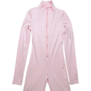 Ski Suit Jumpsuit Onesie Long Sleeved Stretchy in Baby Pink Size XXS