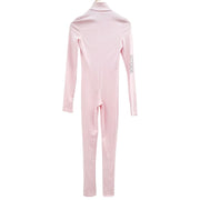 Ski Suit Jumpsuit Onesie Long Sleeved Stretchy in Baby Pink Size XXS