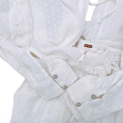 Free People Long Sleeved Dress 100% Cotton Lace White Medium