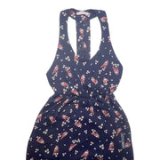 Audrey 3 + 1 Birds Floral Asymmetrical Dress Boho Size Medium