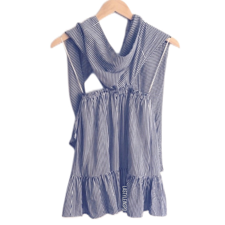 Skylar + Madison Tribe dress Tie Bow Striped Size Small