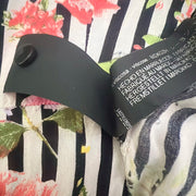 ZARA Floral Midi Dress Buttoned 3/4 Sleeves Size S