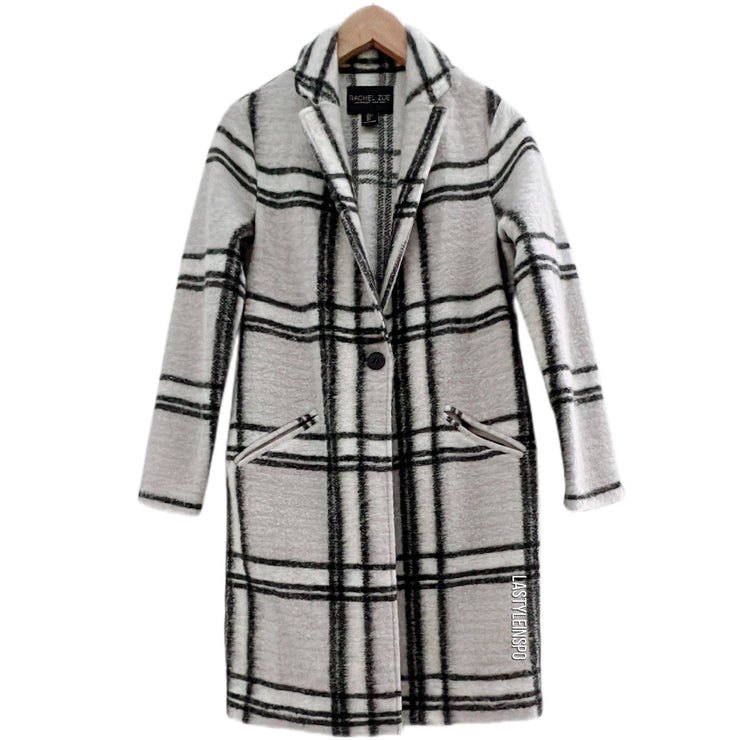 Rachel zoe shop plaid coat