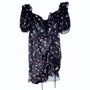 Secret Agent Puffed Sleeves Size XS