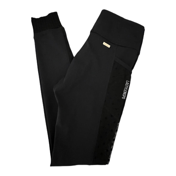 Alala Sporty Leggings Side Mesh Dotted Black Size XS
