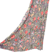 ZARA Floral Midi Dress Buttoned 3/4 Sleeves Size S