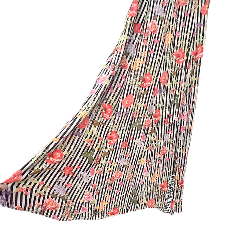 ZARA Floral Midi Dress Buttoned 3/4 Sleeves Size S