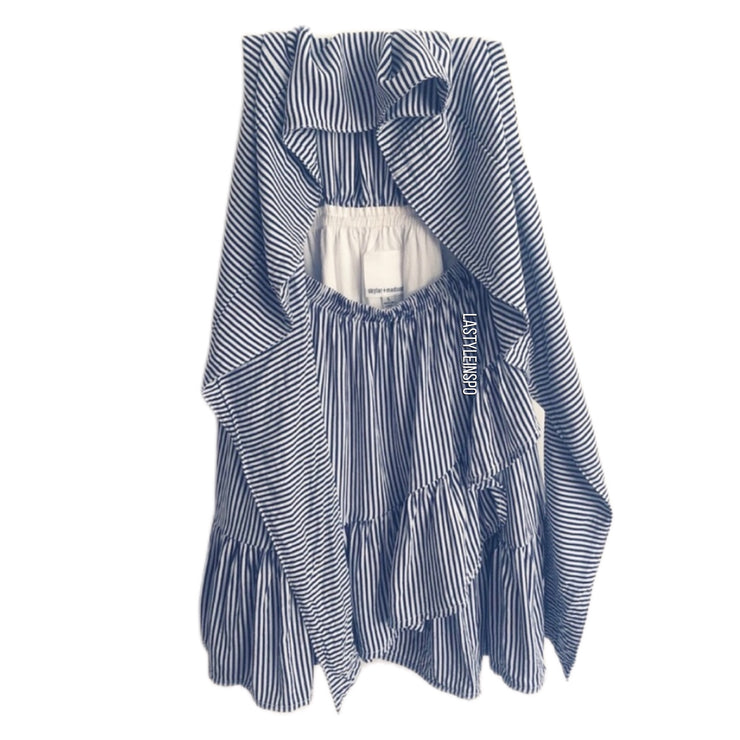 Skylar + Madison Tribe dress Tie Bow Striped Size Small