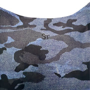 Strut This Crop Top Animal Print Blue One Size