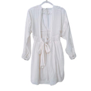 Free People Long Sleeved Dress 100% Cotton Lace White Medium