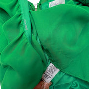 Honey Punch Mini Dress Cutout Waist Ruffled Sleeved Green Size Medium