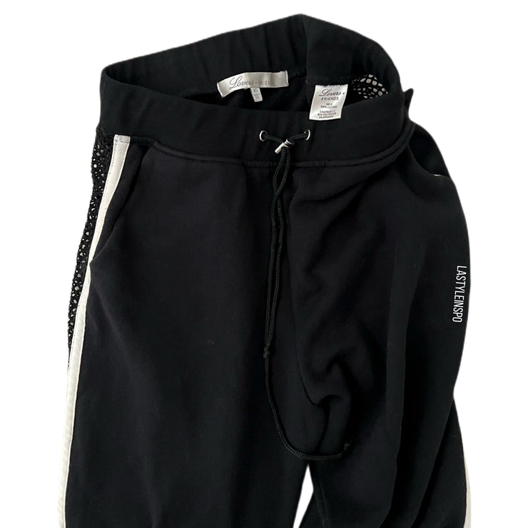Lovers + Friends Sporty Oversized Pants Stripes XS