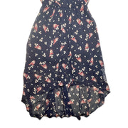 Audrey 3 + 1 Birds Floral Asymmetrical Dress Boho Size Medium