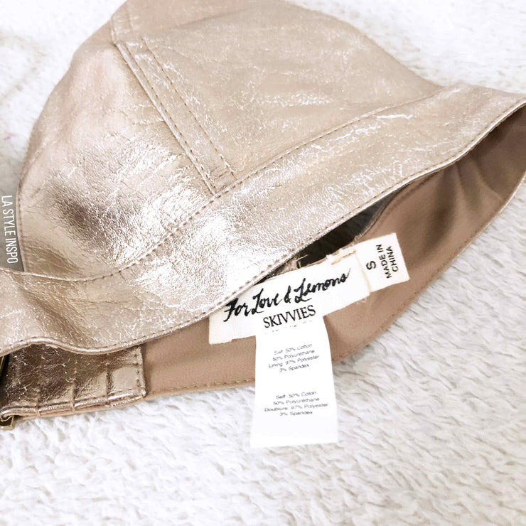 For Love and Lemons Metallic Top Size Small