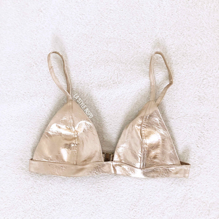 For Love and Lemons Metallic Top Size Small