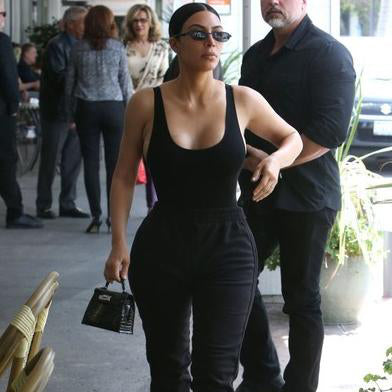LPA Black Bodysuit 23 As Seen On Kim Kardashian S