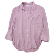 L’AGENCE Womens Shirt Button Down Blouse Lilac XS