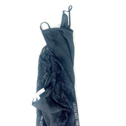 Lovers + Friends Maxi Dress Side Laced Size Small Black