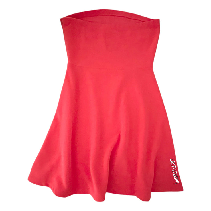 Super Dry Neon Strapless BRKLYN Neon Dress Small