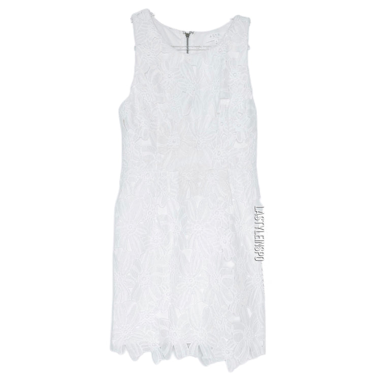 knee length dresses for ladies White Lilies Mini Dress By ASTR The Label - White (FINAL SALE)