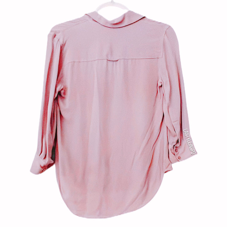 L’AGENCE Womens Shirt Button Down Blouse Lilac XS